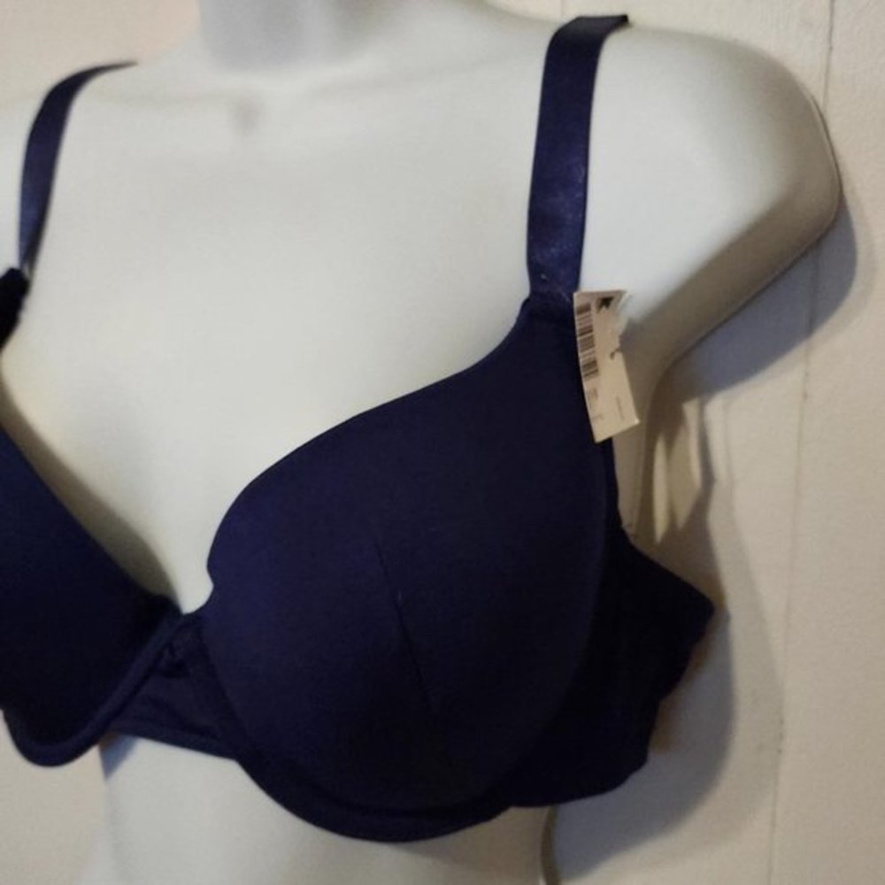 NWT 40D Bra Padded Navy Underwire - Picture 3 of 5